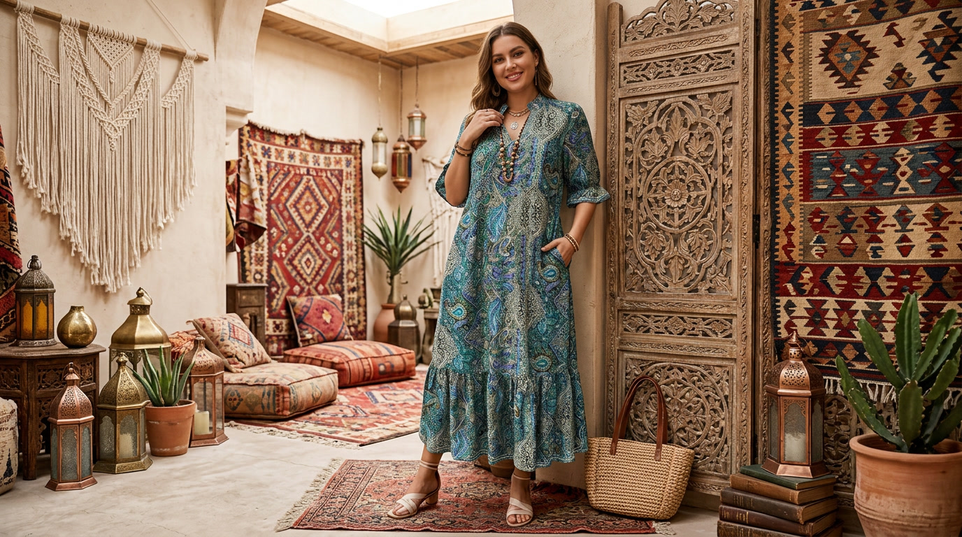 A Practical Plus Size Maxi Dress Buying Guide for Curvy Women, Featuring Amour After Dark
