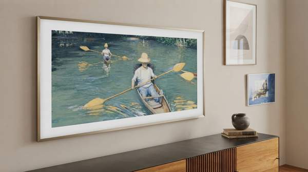 Editorial illustration for How the Samsung Frame TV Integrates into Minimalist Interiors